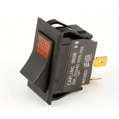 (image for) Star Mfg 2E-72395 SWITCH, ROCKER, DPST , 250V 20A, AMBER LIGHT - Click Image to Close